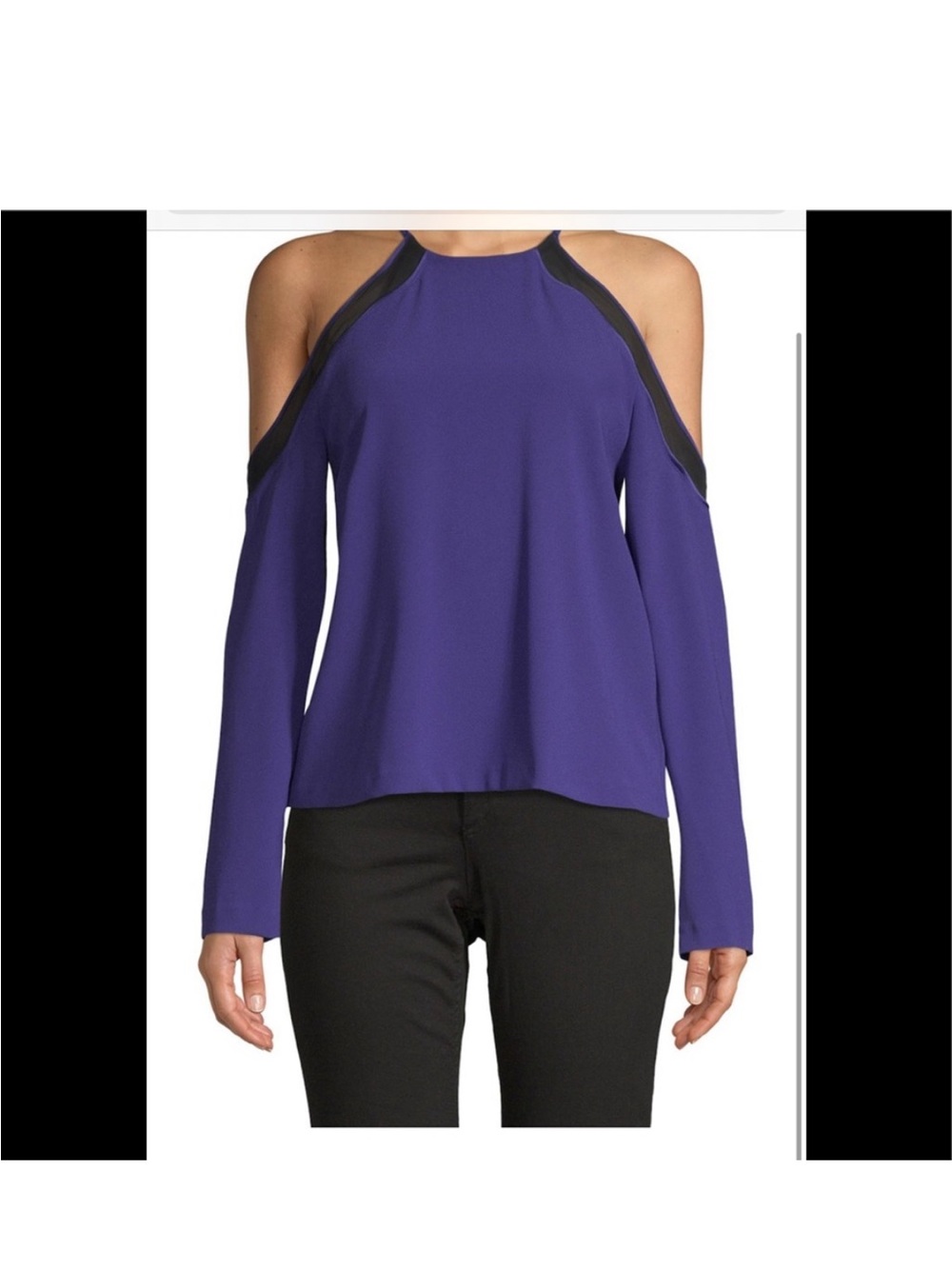 Ramy Brook Anya Cold Shoulder Blouse Size Large